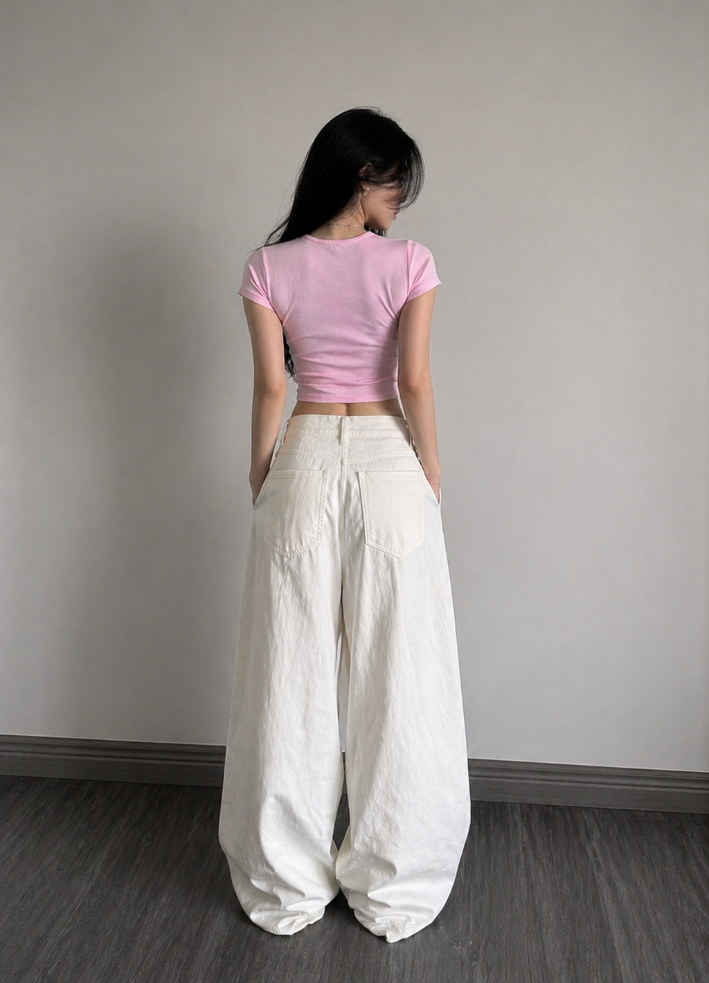 Solid pink Baby Tee
