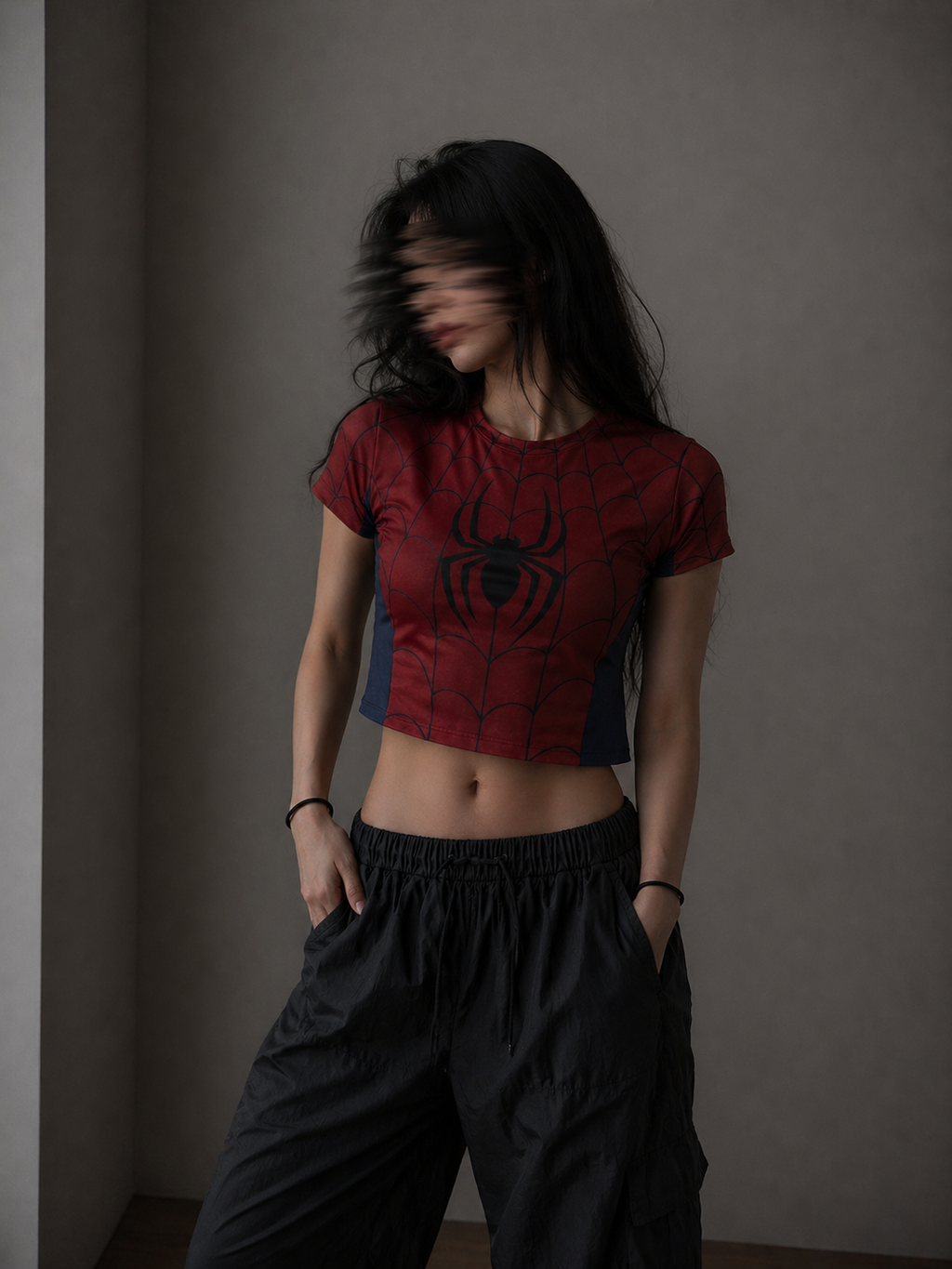 Spiderman Women's Crop Top