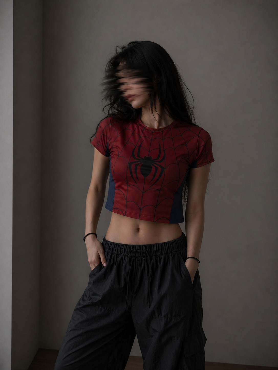 Spiderman Women's Crop Top