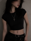 Solid Black Baby Tee