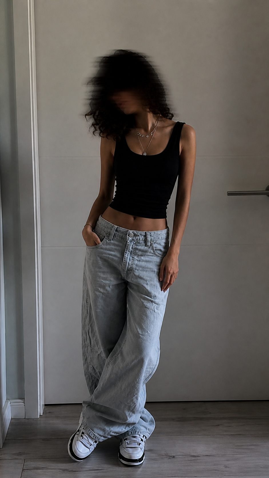 Solid Black Crop Tank