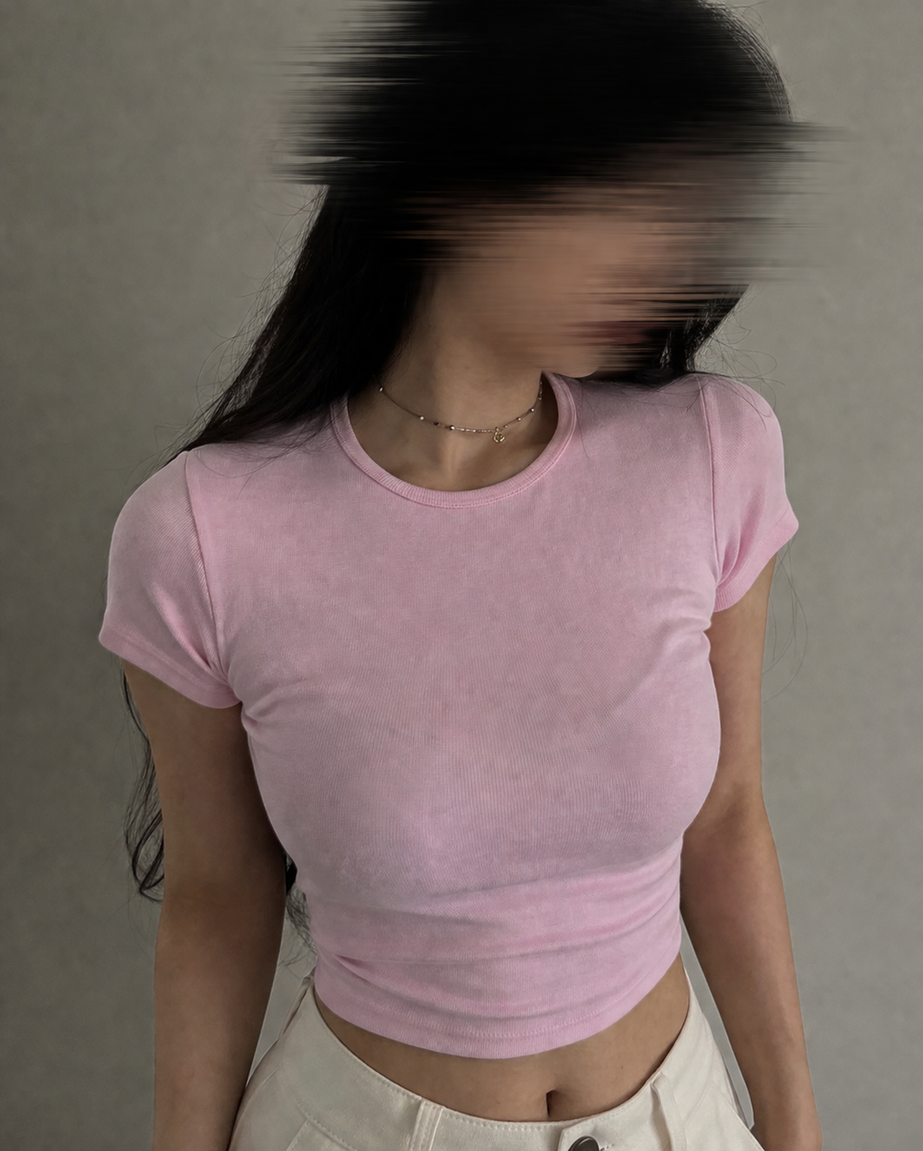 Solid pink Baby Tee