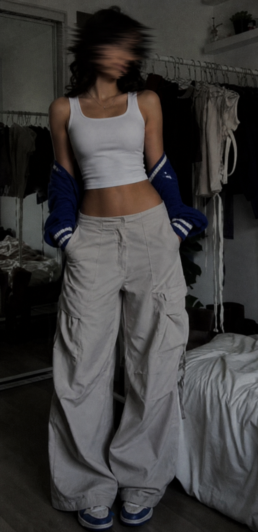 Solid White Crop Tank